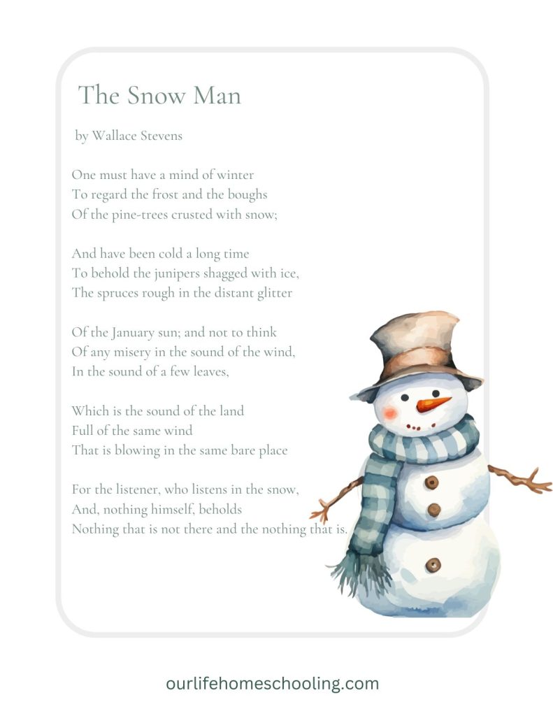 heart-warming winter poems for kids (free printable) - our life